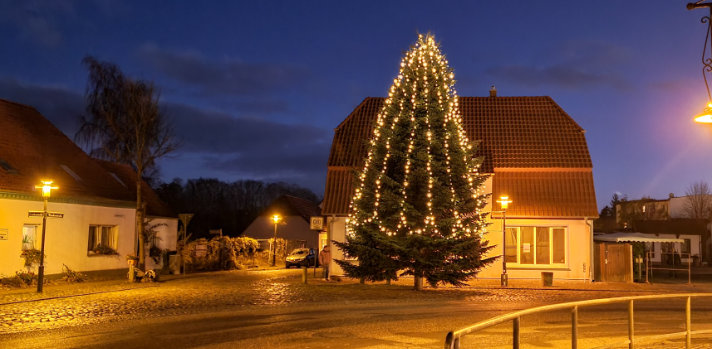 Weihnachten 2022 Rügen Stadt Garz auf Rügen